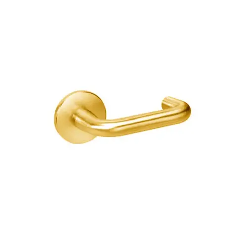 8860-2FL Mortise Entrance or Storeroom Lever Lockset, Bright Polished Brass