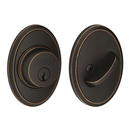 B60 Deadbolt with Wakefield Trim, Aged Bronze