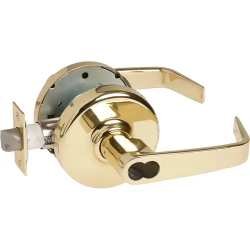 CL3851 Entrance Lockset x IC Bright Polished Brass