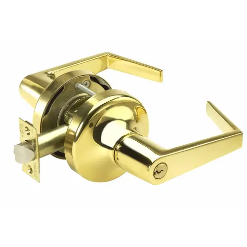 5300LN Series Standard Duty Lever Lock, Bright Polished Brass