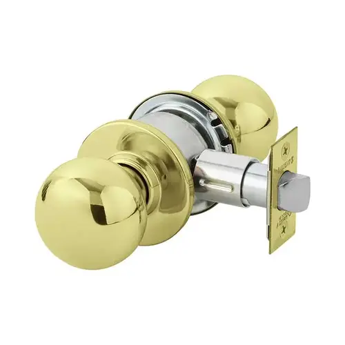 6 Line U15 Passage Knob Lockset Bright Polished Brass