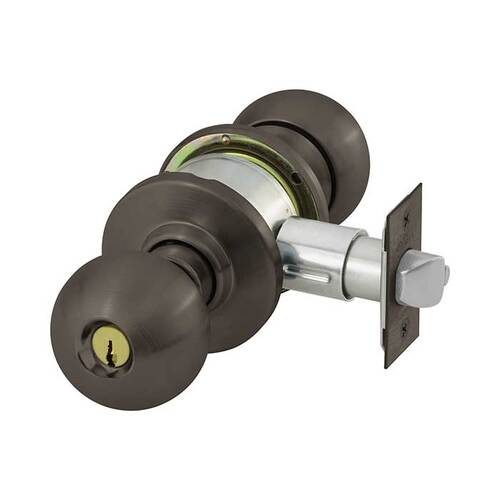 6 Line G37 Classroom Knob Lockset Oil Rubbed Dark Bronze