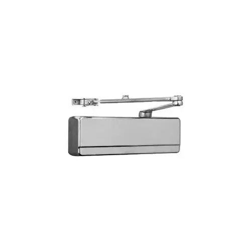 1431 Series Surface Door Closer, UO Universal Arm with Parallel Mounting Bracket, ADA Aluminum Powerglide Series, Adjustable Spring Size 1-6, TB Thru-Bolts, UL Listed for Fire Rated Doors, All Weather Fluid, Grade 1, 695/EB Sprayed Dark Bronze