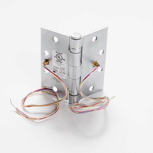 ACSI FBB179-4.5X4.5-USP-1108 5 Knuckle Ball Bearing Electric Full Mortise Hinge - 8 Wire