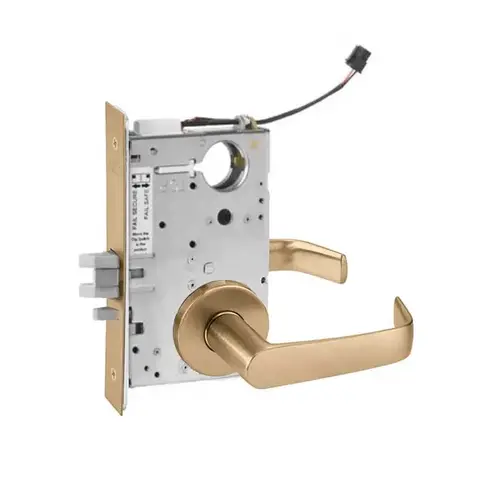 ML20932 Mortise Electrified Lever Lockset x REX Satin Bronze