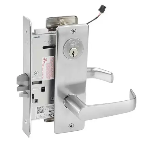 ML20914 Mortise Electrified Lever Lockset Satin Chrome