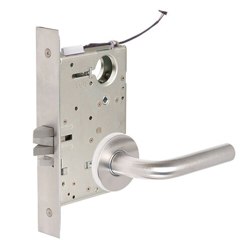 ML20932 Mortise Electrified Lever Lockset Satin Stainless Steel