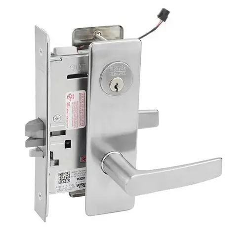 ML20914 Mortise Electrified Lever Lockset Satin Chrome