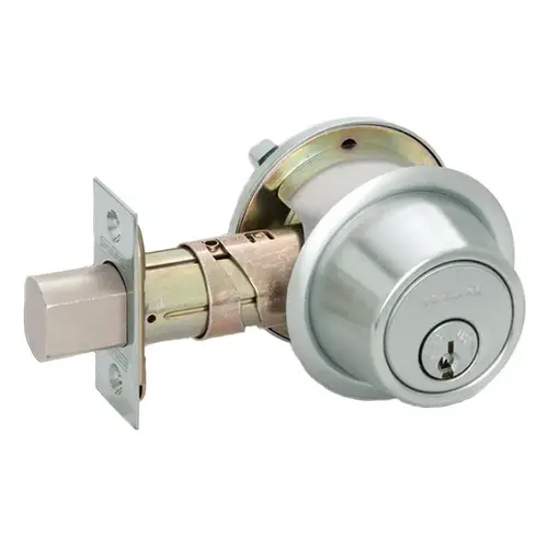 B560P Single Cylinder Deadbolt, Bright Polished Chrome