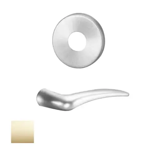 8200 Series 8204 Outside Trim Lever and Rose Bright Polished Brass