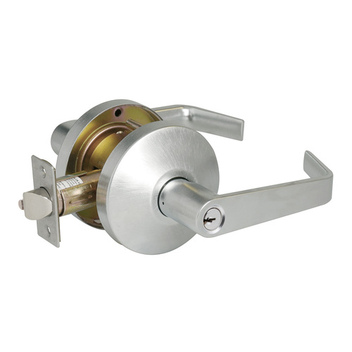 B Series Storeroom Lock, Satin Chrome