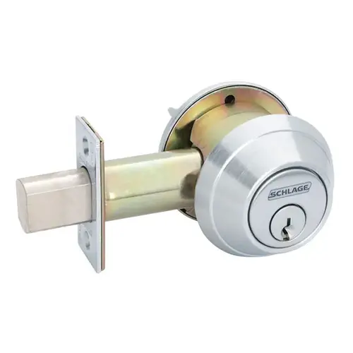 B664P Cylinder Lock, Satin Stainless Steel