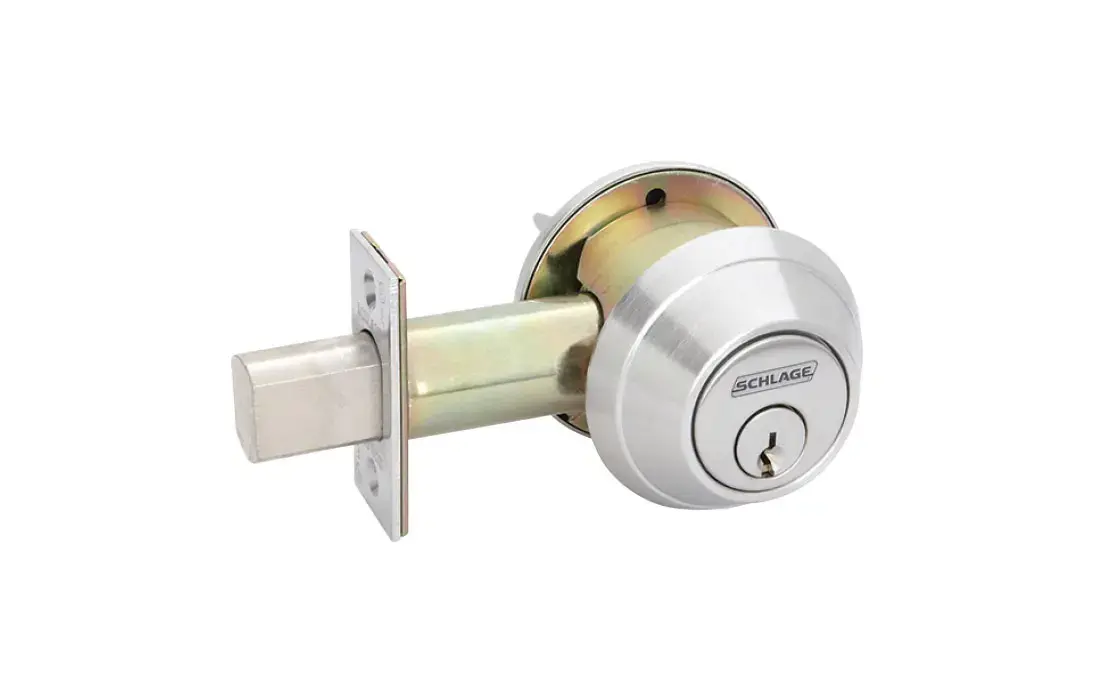 Dexter By Schlage Keyed Entry Deadbolt Lock - Satin Nickel Single Cylinder