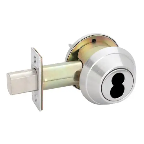 B660J Single Cylinder Deadbolt, Satin Stainless Steel