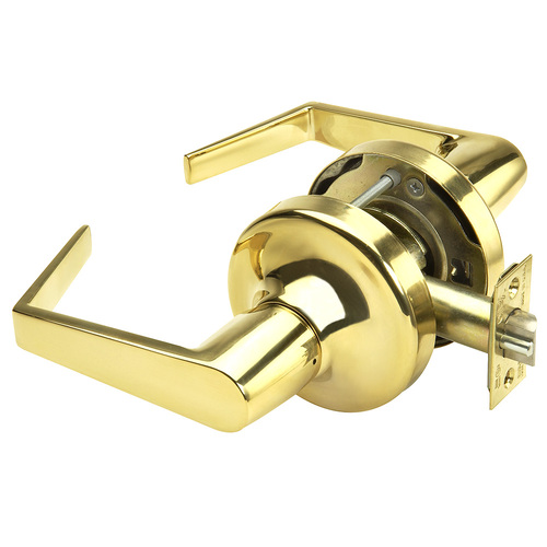 5300LN Series Standard Duty Lever Lock, Bright Polished Brass