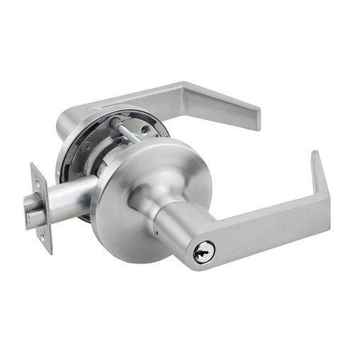 Yale Commercial AU-5491LN-626-12V-LC 5400LN Series Heavy Duty Electric Lever lock, Satin Chrome