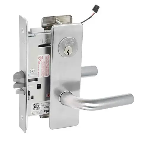 ML20906 Mortise Electrified Lever Lockset Satin Chrome