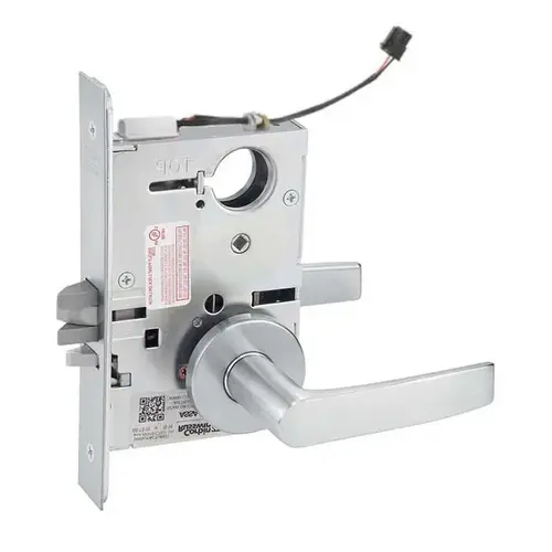 ML20932 Mortise Electrified Lever Lockset Satin Stainless Steel