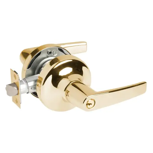 5300LN Series Standard Duty Lever Lock, Bright Polished Brass