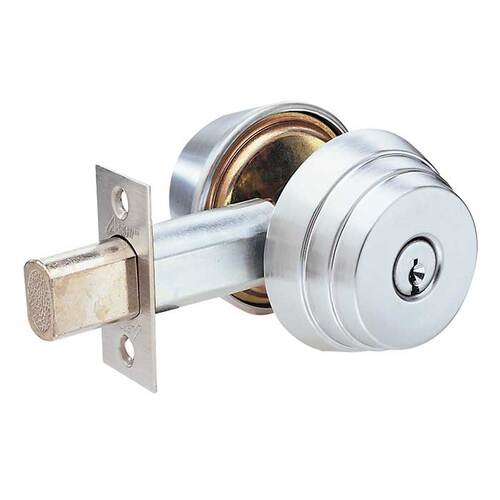 E Series Grade 2 Deadbolt Satin Chrome