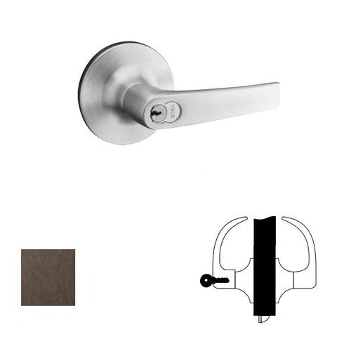 5400LN Series Heavy Duty Lever lock, Dark Oxidized Satin Bronze