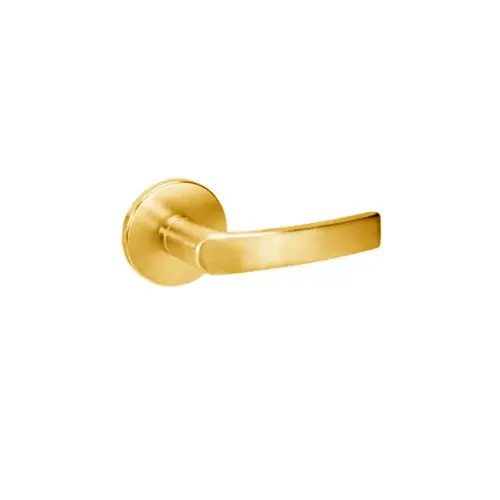 8817-2FL Mortise Apartment, Exit or Public Toilet Lever Lockset, Bright Polished Brass