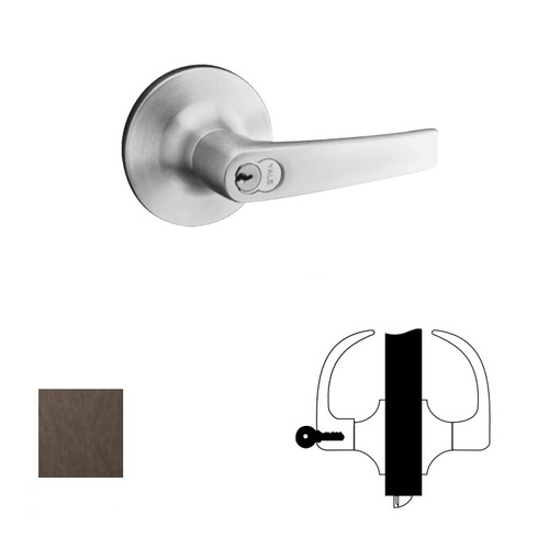 5400LN Series Heavy Duty Lever lock, Dark Oxidized Satin Bronze