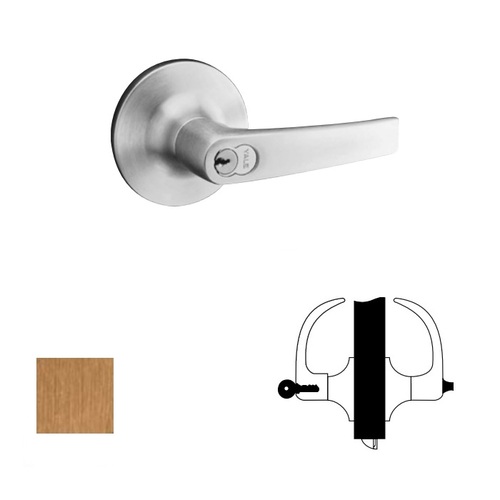 5400LN Series Heavy Duty Lever lock, Satin Bronze