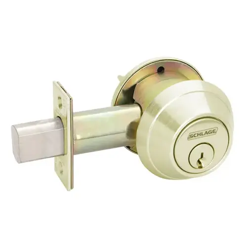 B664P Cylinder Lock, Satin Brass