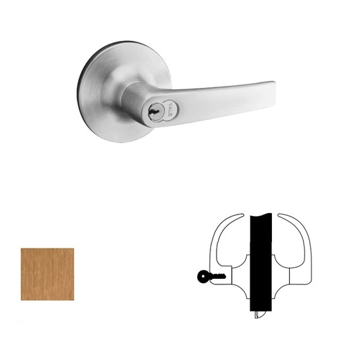 5400LN Series Heavy Duty Lever lock, Satin Bronze