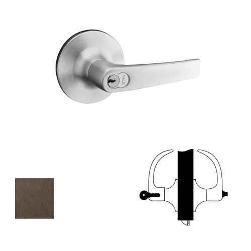 5400LN Series Heavy Duty Lever lock, Dark Oxidized Satin Bronze