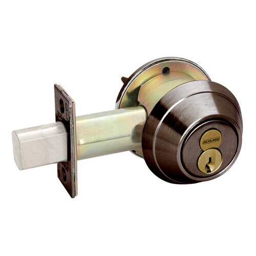 B660R Single Cylinder Deadbolt, Oil Rubbed Dark Bronze