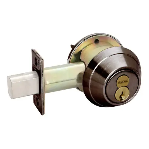 B660R Single Cylinder Deadbolt, Oil Rubbed Dark Bronze