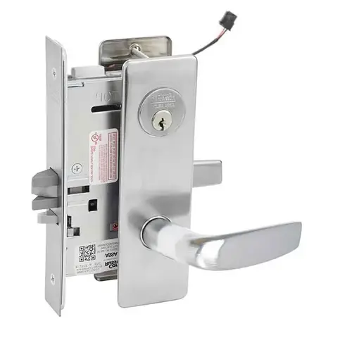 ML20932 Mortise Electrified Lever Lockset Satin Chrome