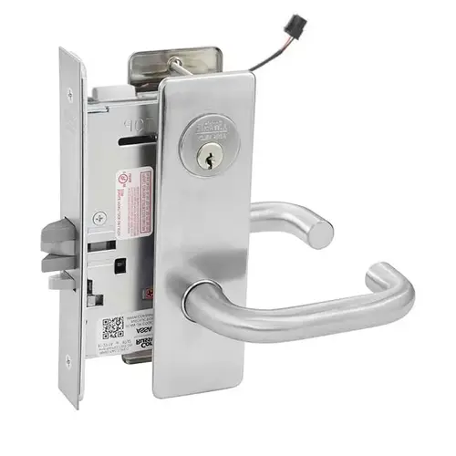 ML20906 Mortise Electrified Lever Lockset x REX Satin Chrome