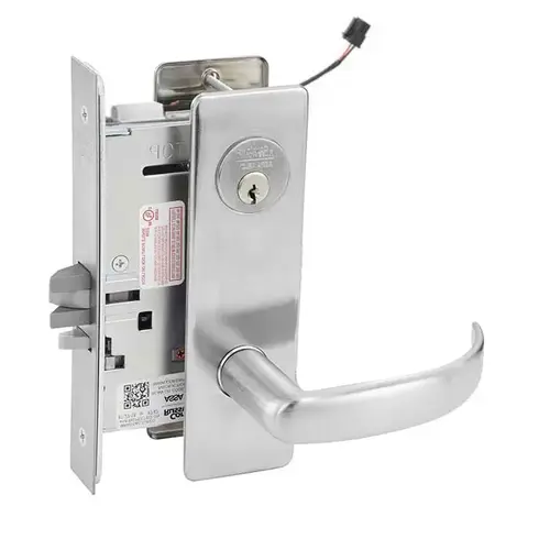 ML20906 Mortise Electrified Lever Lockset x REX Satin Chrome