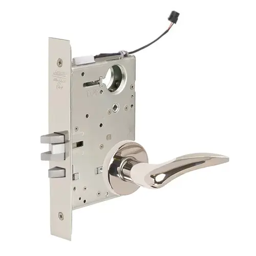 ML20907 Mortise Electrified Lever Lockset Bright Polished Chrome