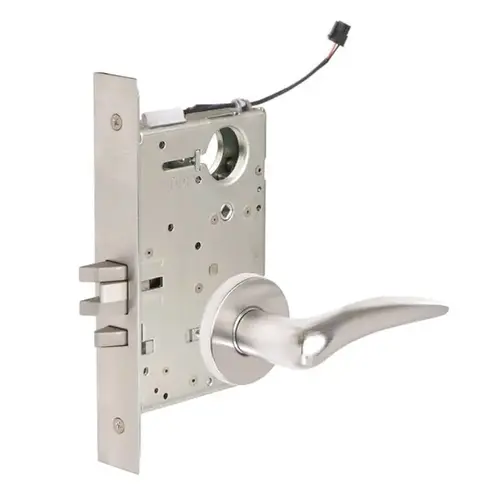 ML20906 Mortise Electrified Lever Lockset Satin Chrome