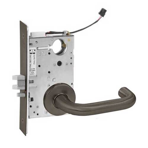 ML20932 Mortise Electrified Lever Lockset x REX Oil Rubbed Dark Bronze