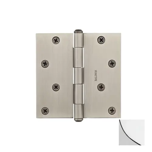 Square Hinge Polished Chrome