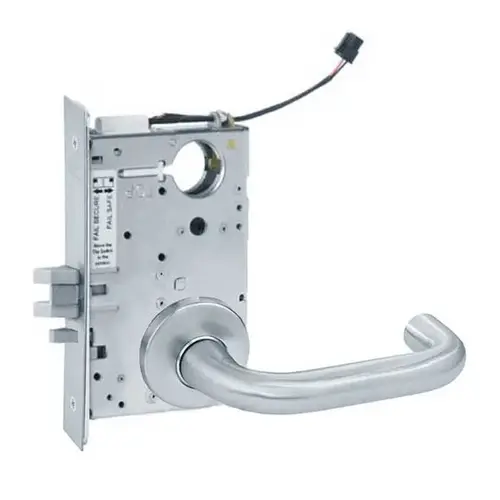 ML20932 Mortise Electrified Lever Lockset Bright Polished Chrome