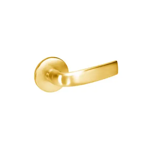 8807FL Mortise Entrance Lever Lockset, Bright Polished Brass