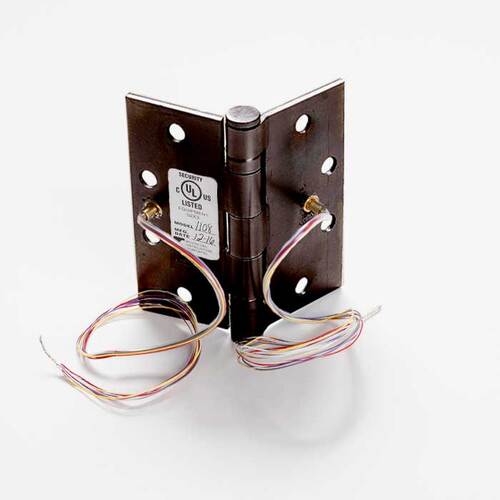 5 Knuckle Ball Bearing Electric Full Mortise Hinge - 8 Wire