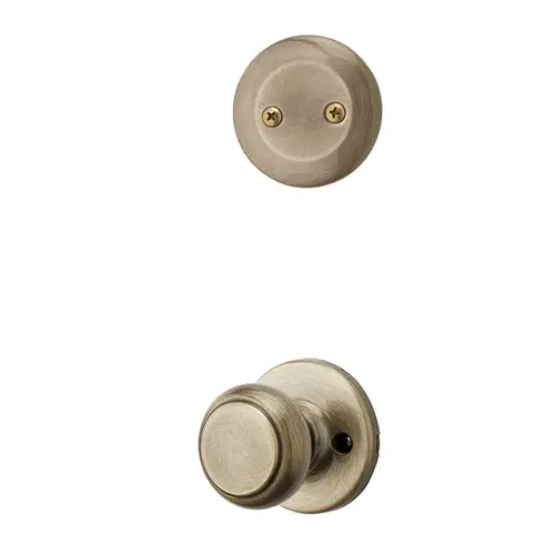 Kwikset 606CV-5 Cove Knob Interior Dummy Handleset Trim Satin Brass Blackened