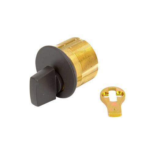 Kaba Ilco 7161TK2-10B-EF Mortise Turn Knob Cylinder Oil Rubbed Dark Bronze