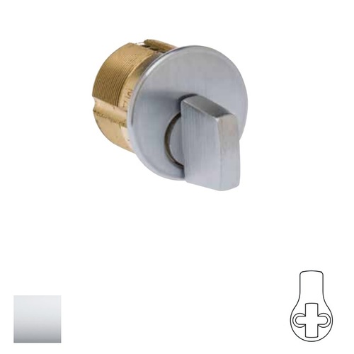 Kaba Ilco 7181TK1-26-FG Mortise Turn Knob Cylinder Bright Polished Chrome