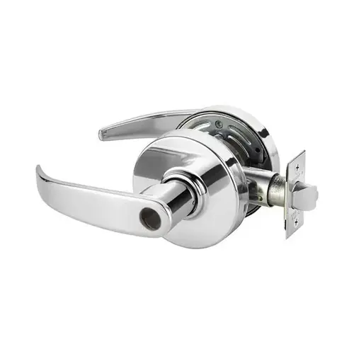 7 Line G37 Classroom Lever Lockset-Less Cylinder Bright Polished Chrome