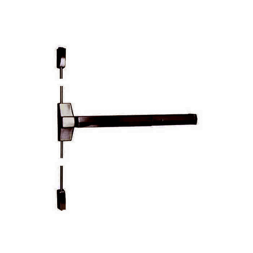 7110 Surface Vertical Rod Series Exit Device, Dark Oxidized Satin Bronze