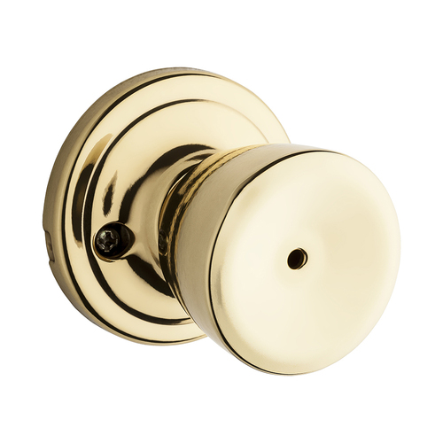 Abbey Privacy Knob Bright Polished Brass