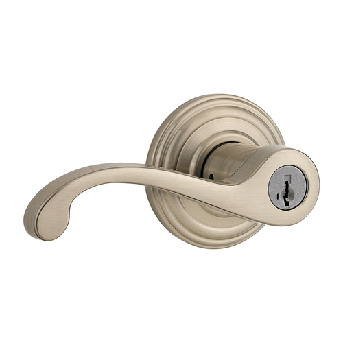 Commonwealth Keyed Entry Lever Satin Nickel